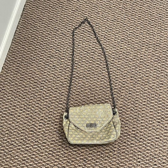 Shiny silver and gold shoulder bag - Picture 2 of 4